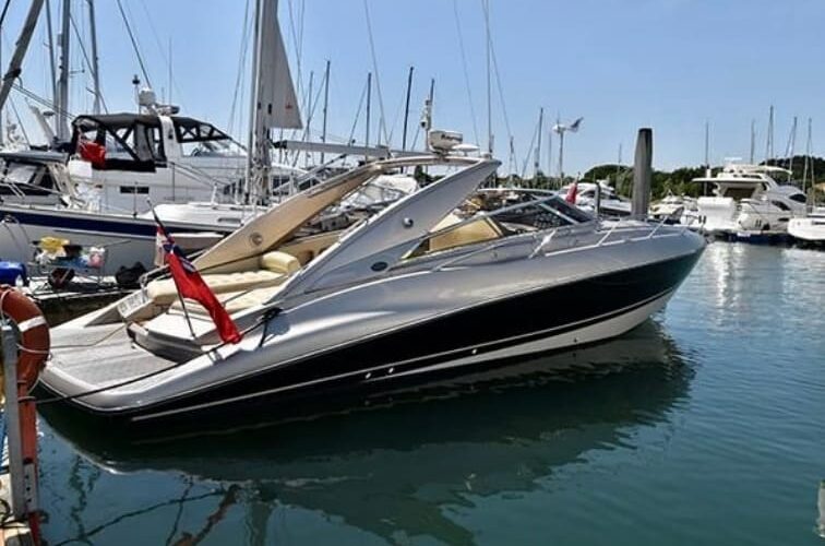 Sunseeker Superhawk 43 Motor Yacht - At Anchor